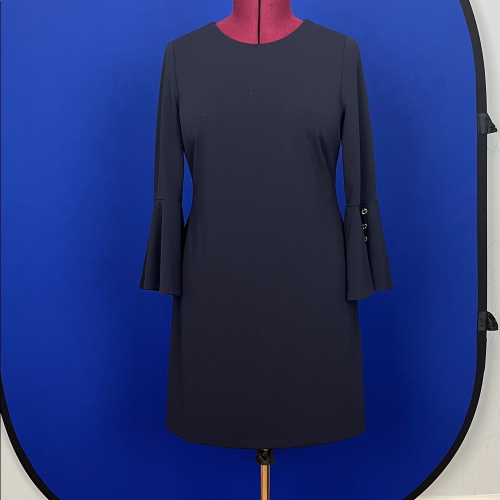 Tommy Hilfiger Navy Bell Sleeve Dress